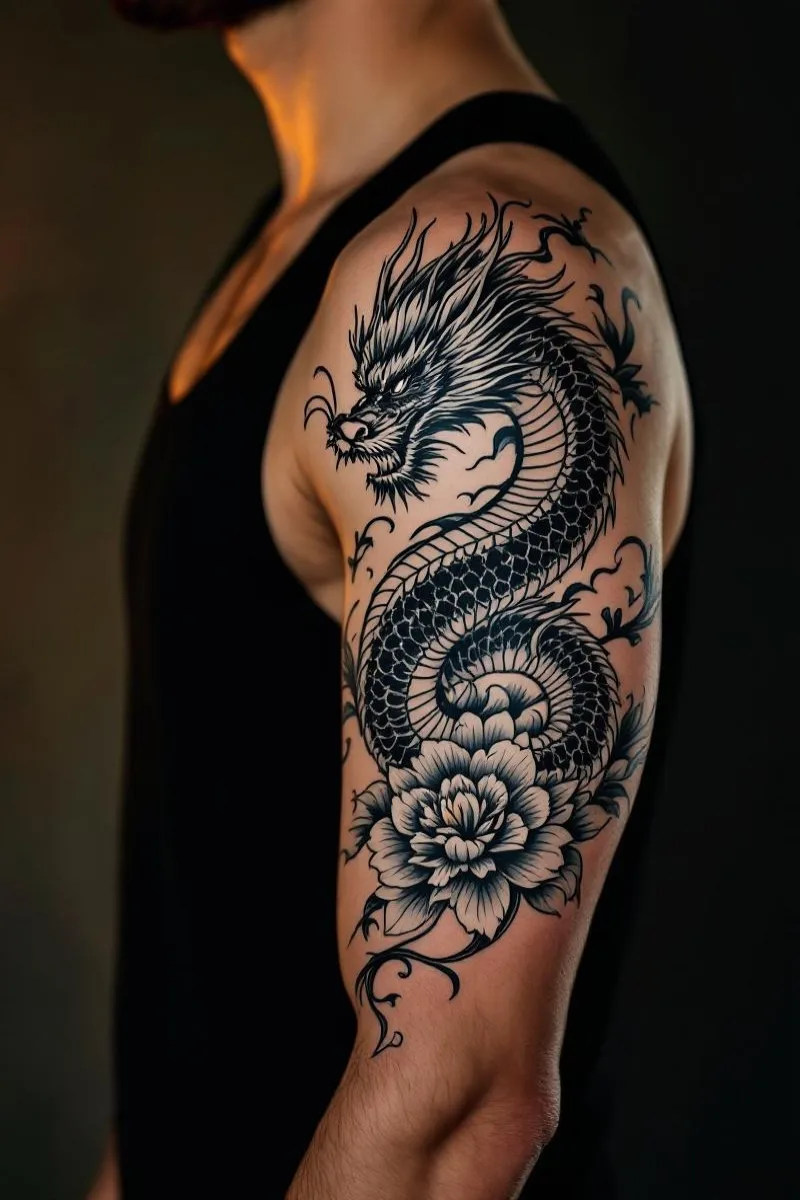 A community-generated AI tattoo design from Tattoo Genie