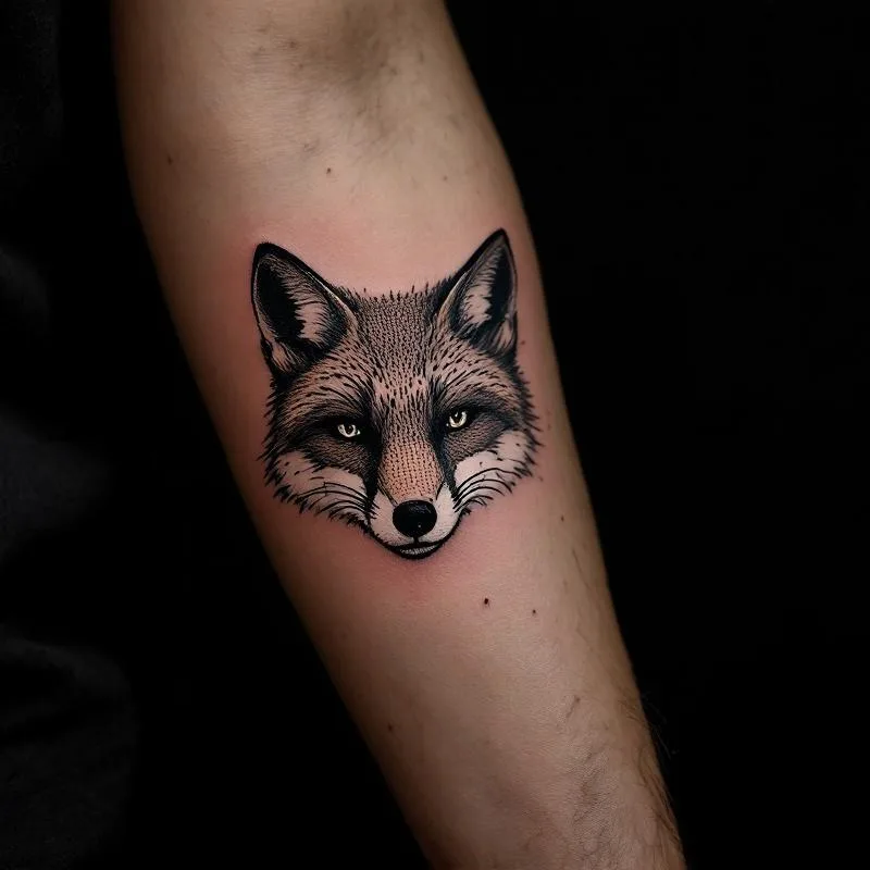 Neo-traditional color tattoo