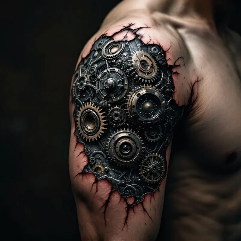 An AI-generated tattoo design from the Tattoo Genie community