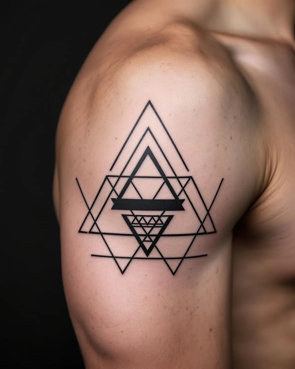 A representative tattoo in the Blackwork style