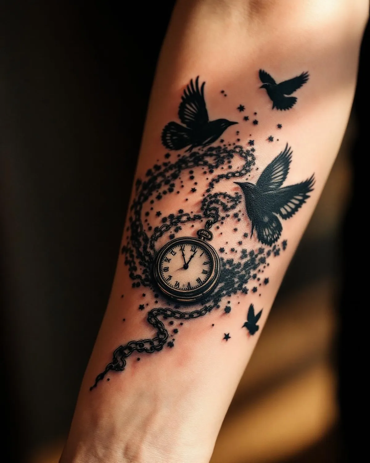 A representative tattoo in the Surreal style